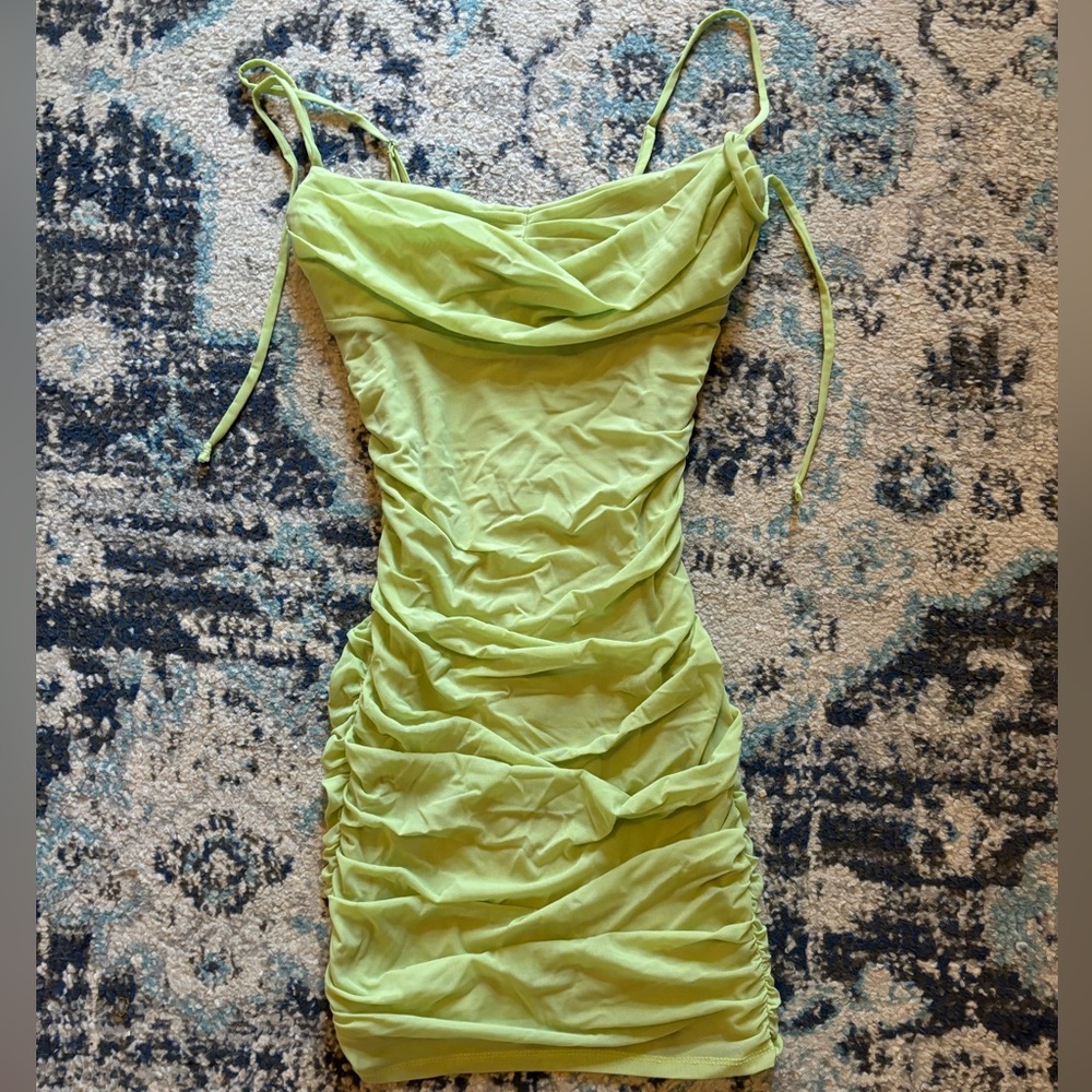 Windsor Green Bodycon Dress - Picture 2 of 6